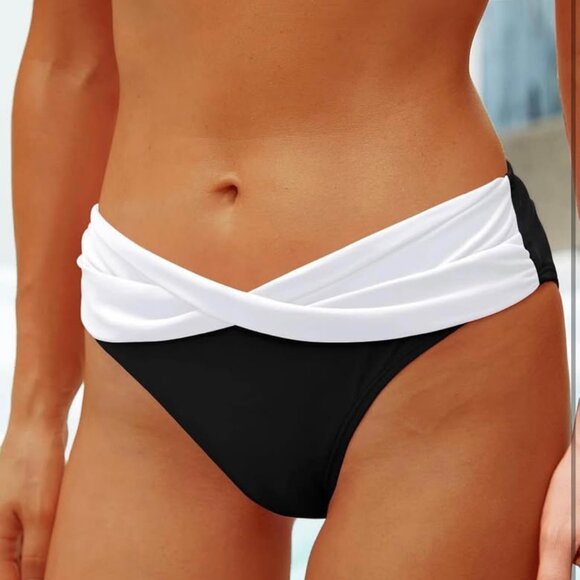 NWT Yonique Women Two Piece Bathing Suit Push Up Bikini Set Halter Swimsuit XL - Picture 8 of 9